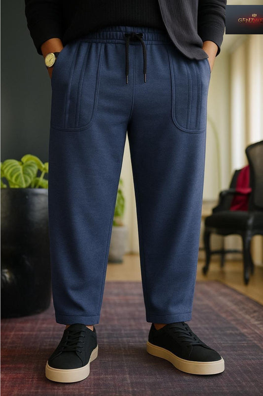 GENZWEAR Premium Beige Relaxed-Fit Trousers – Modern Luxury Comfort