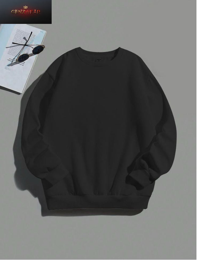 Premium Unisex Black Crewneck Sweatshirt – Casual & Comfy Everyday Wear