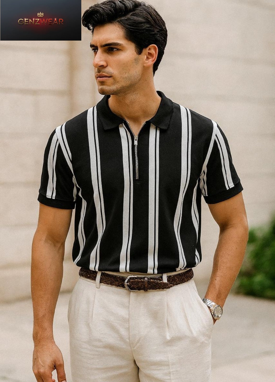 The Monaco Stripe Polo