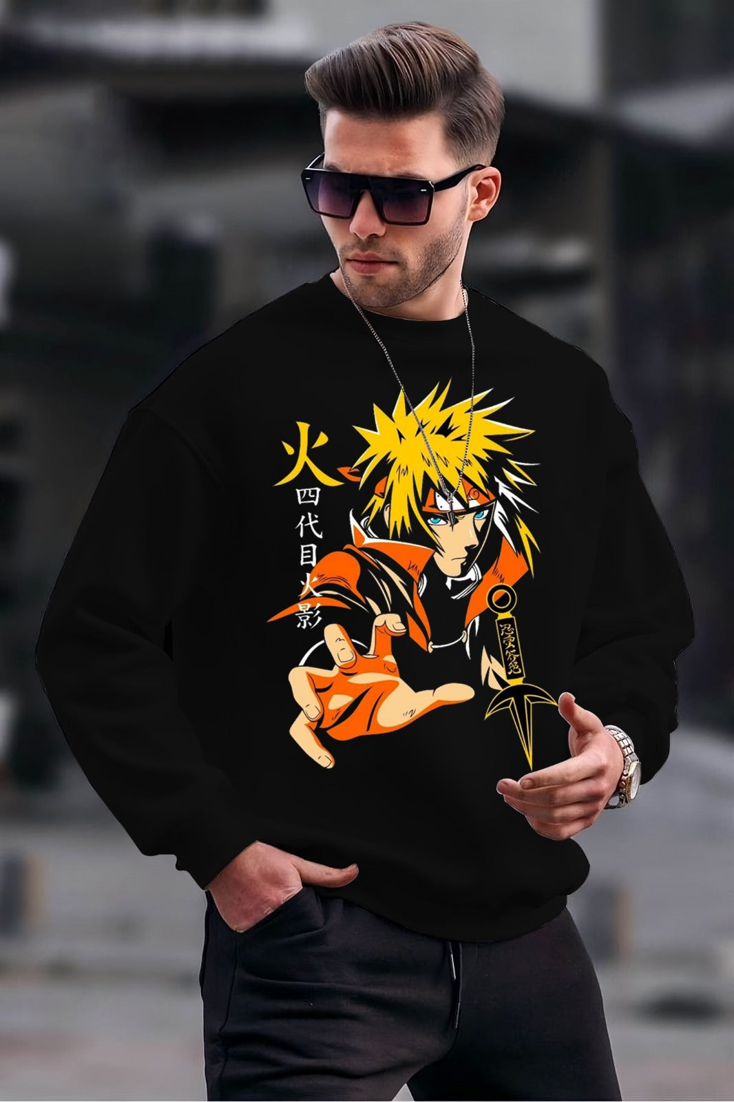 Flash Strike – Premium Anime Graphic Sweatshirt | GENZWEAR Streetwear Collection
